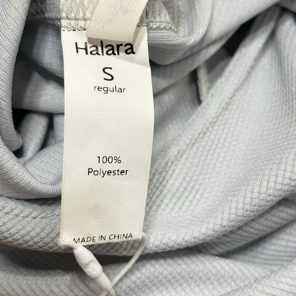 Halara Grey Pockets Waffle Casual Overalls Petite Small Wide Leg - Picture 10 of 12